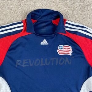 Adidas New England Revolution MLS Soccer Jersey Mens Navy Blue Red 229667 ATV002